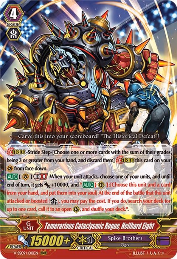 Temerarious Cataclysmic Rogue, Hellhard Eight - RRR (V-SS09/100EN)