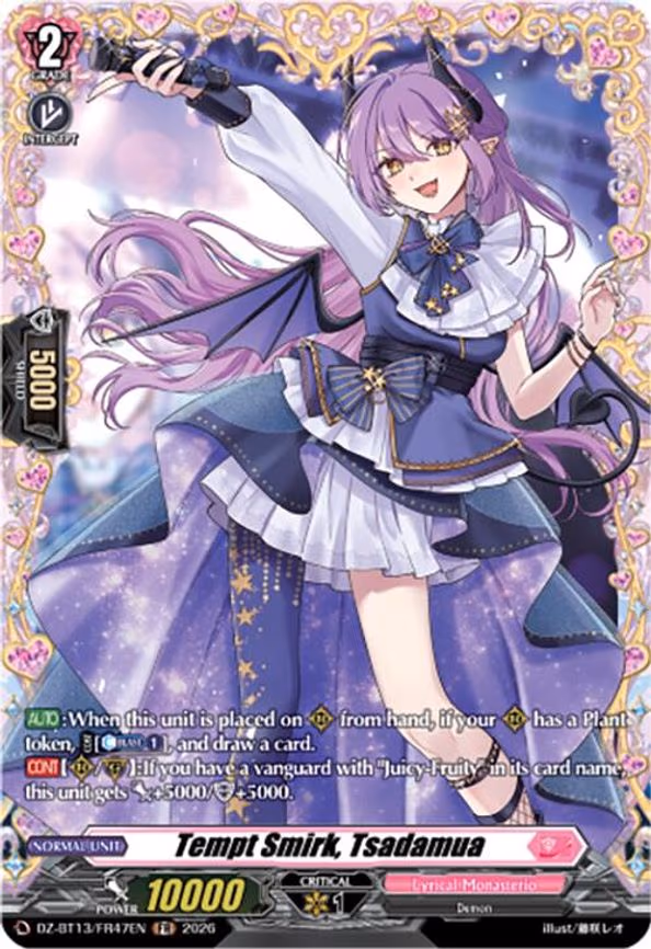 Tempt Smirk, Tsadamua - Frame Rare (DZ-BT13/FR47EN)