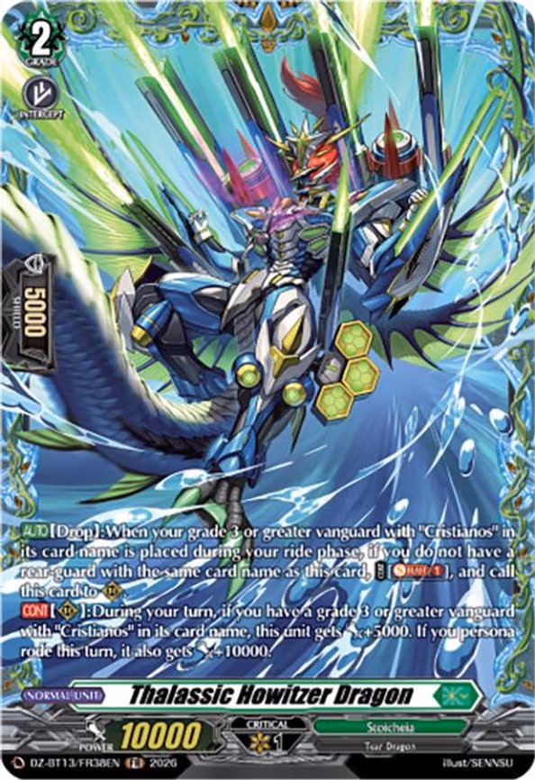 Thalassic Howitzer Dragon - Frame Rare (DZ-BT13/FR38EN)