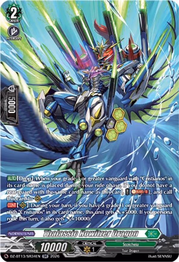 Thalassic Howitzer Dragon - SR (DZ-BT13/SR34EN)