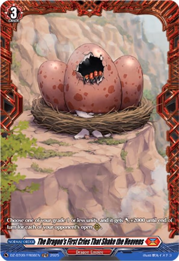 The Dragon's First Cries That Shake the Heavens - Frame Rare (DZ-BT09/FR08EN)