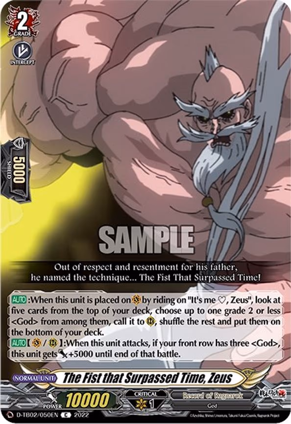 The Fist that Surpassed Time, Zeus - C (D-TB02/050EN)