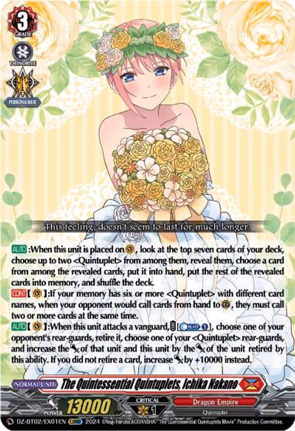 The Quintessential Quintuplets, Ichika Nakano - EXRRR (DZ-BT02/EX01EN)