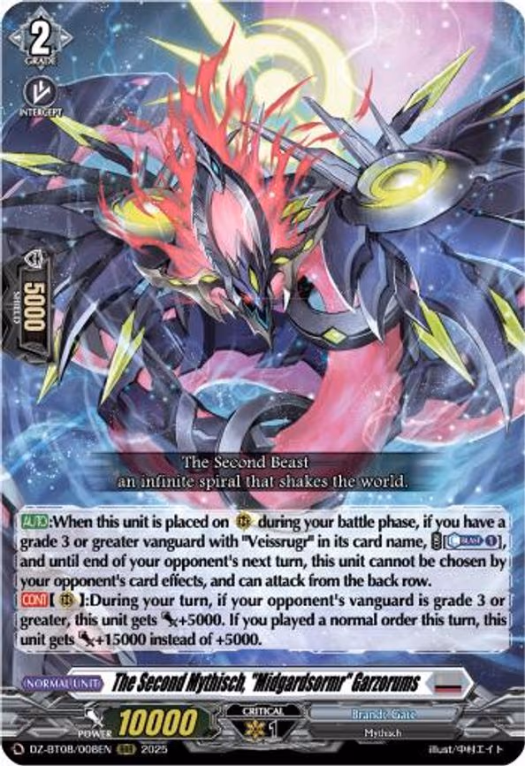 The Second Mythisch, "Midgardsormr" Garzorums - RRR (DZ-BT08/008EN)