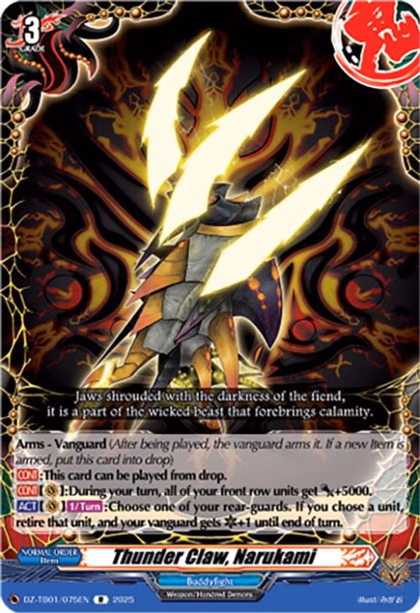 Thunder Claw, Narukami - R (DZ-TB01/075EN)