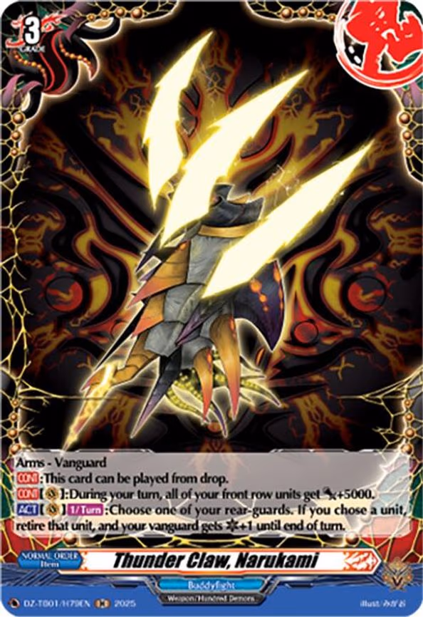 Thunder Claw, Narukami - H (DZ-TB01/H79EN)