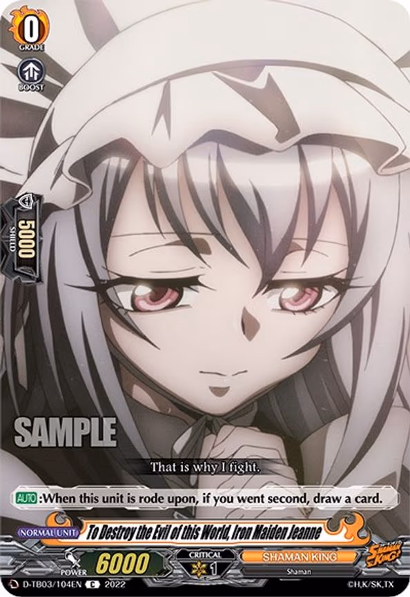 To Destroy the Evil of this World, Iron Maiden Jeanne - C (D-TB03/104EN)
