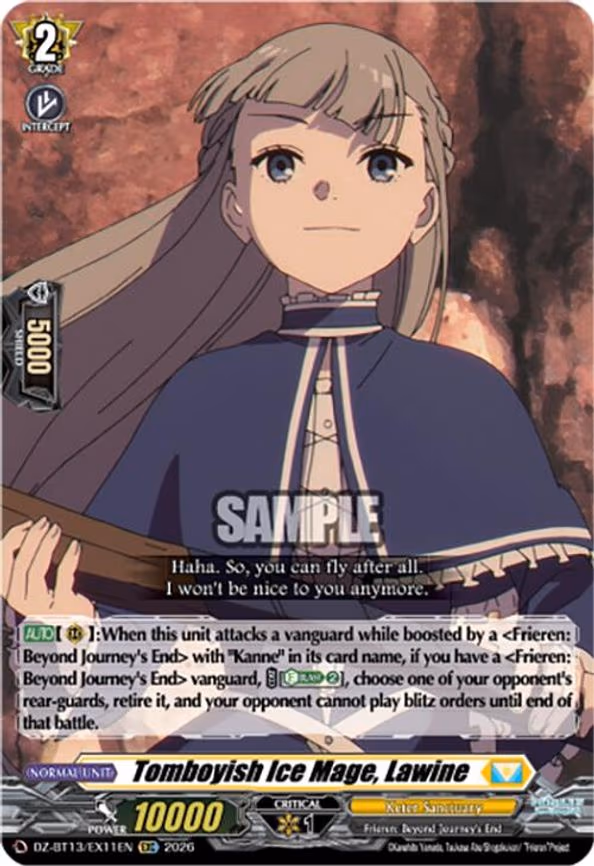 Tomboyish Ice Mage, Lawine - EXC (DZ-BT13/EX11EN)