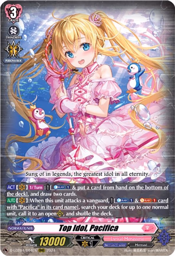 Top Idol, Pacifica - RRR (D-LBT04/004EN)