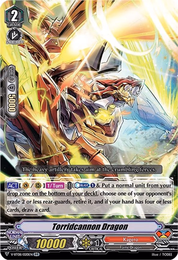 Torridcannon Dragon - RR (V-BT08/020EN RR)