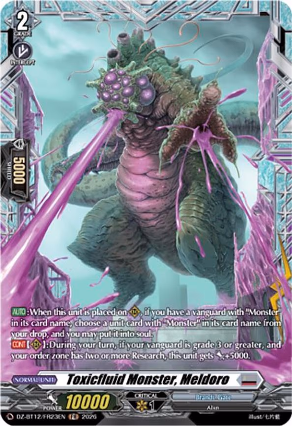 Toxicfluid Monster, Meldoro - Frame Rare (DZ-BT12/FR23EN)