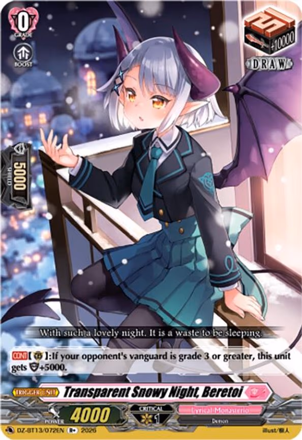 Transparent Snowy Night, Beretoi - R+ (DZ-BT13/072EN)