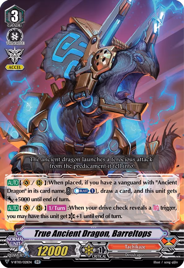 True Ancient Dragon, Barreltops - RR (V-BT10/021EN)