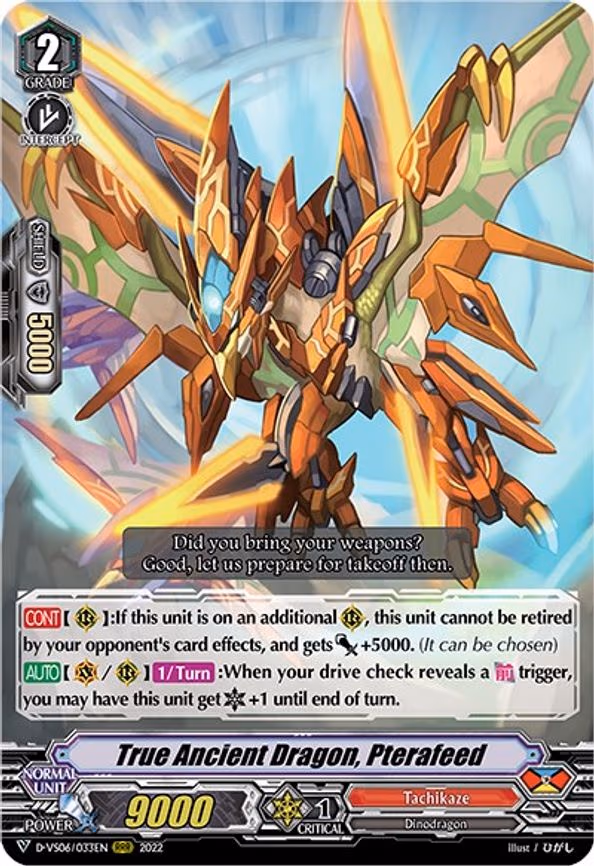 True Ancient Dragon, Pterafeed - RRR (D-VS06/033EN)