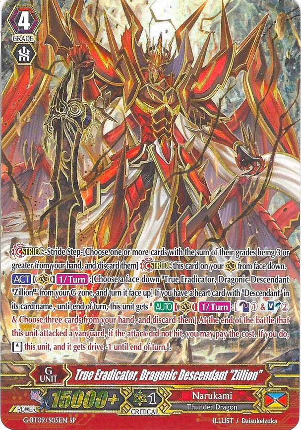 True Eradicator, Dragonic Descendant "Zillion" - SP (G-BT09/S05EN)