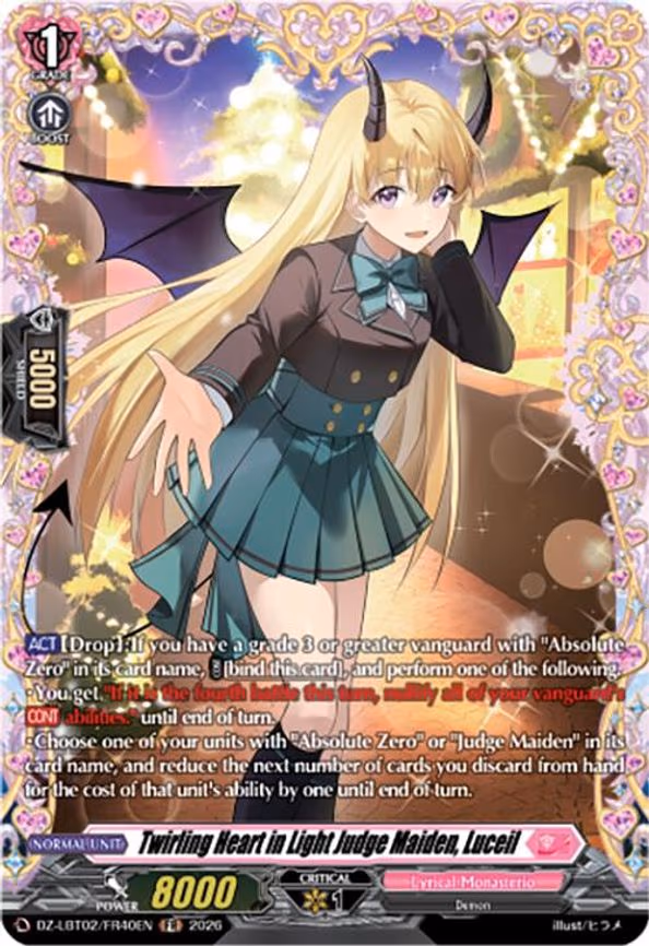 Twirling Heart in Light Judge Maiden, Luceil - Frame Rare (DZ-LBT02/FR40EN)