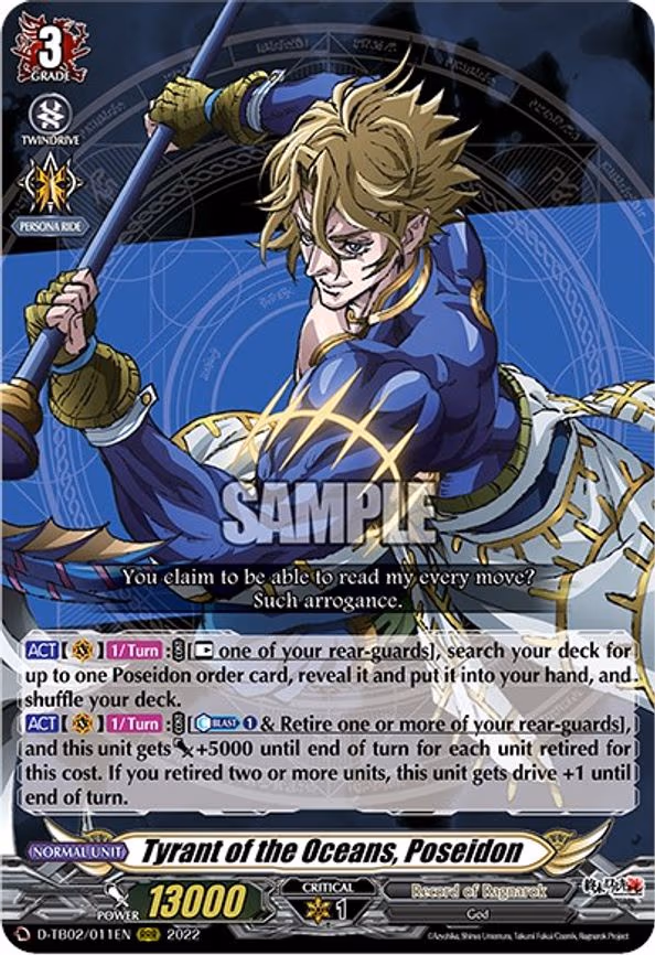 Tyrant of the Oceans, Poseidon - RRR (D-TB02/011EN)