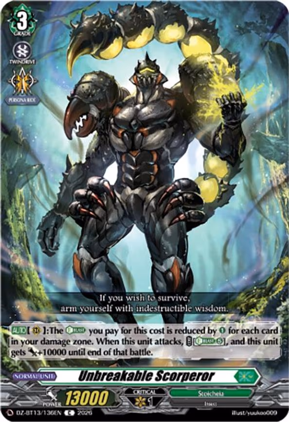 Unbreakable Scorperor - C (DZ-BT13/136EN)
