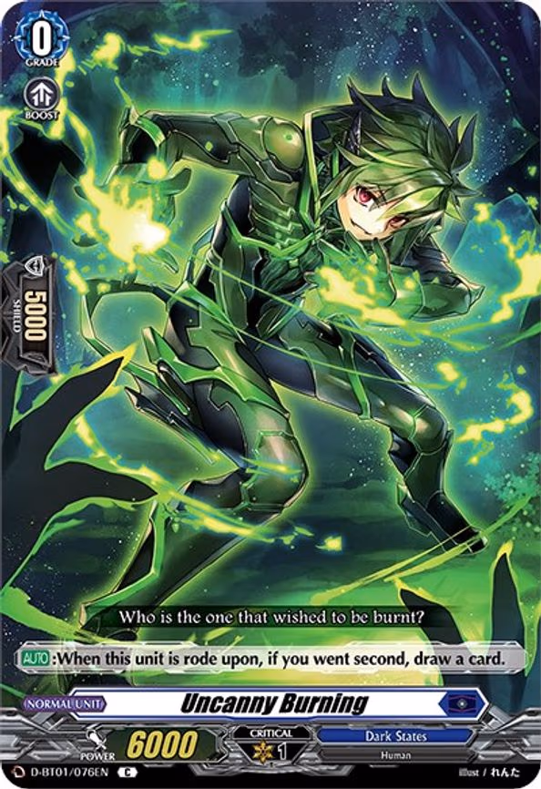 Uncanny Burning - C (D-BT01/076EN)
