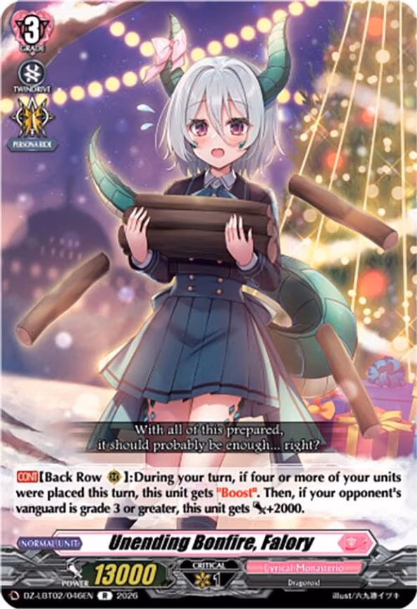 Unending Bonfire, Falory - R (DZ-LBT02/046EN)