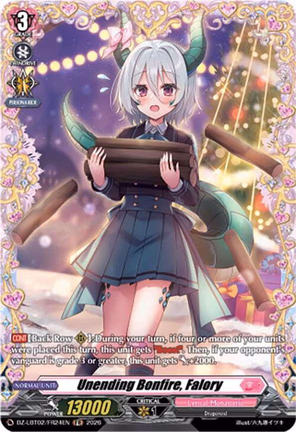 Unending Bonfire, Falory - Frame Rare (DZ-LBT02/FR24EN)