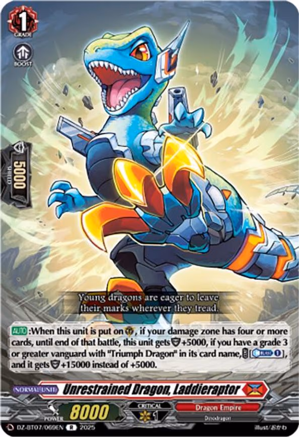 Unrestrained Dragon, Laddieraptor - R (DZ-BT07/069EN)