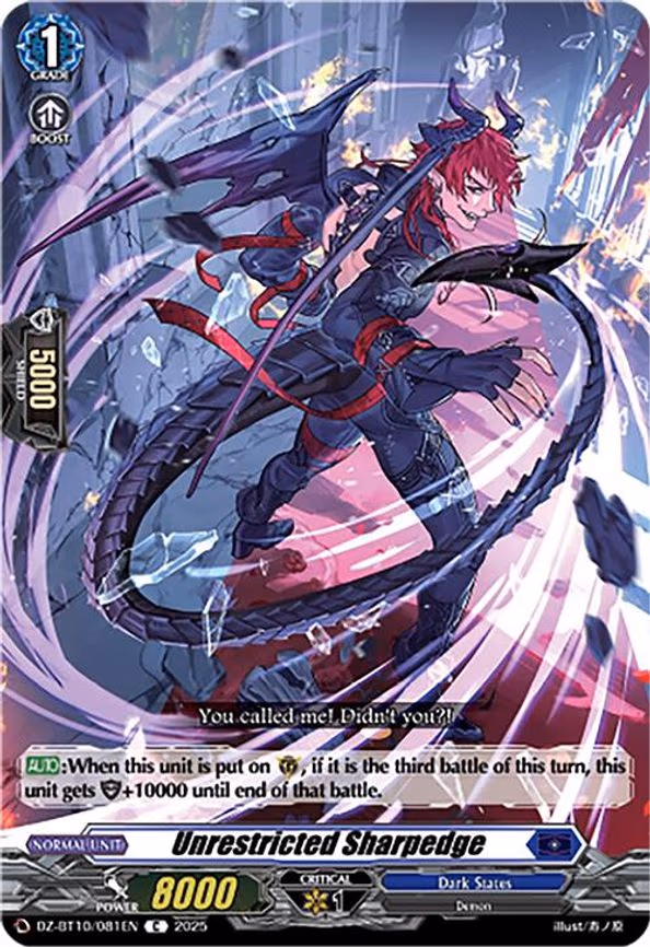 Unrestricted Sharpedge - C (DZ-BT10/081EN)