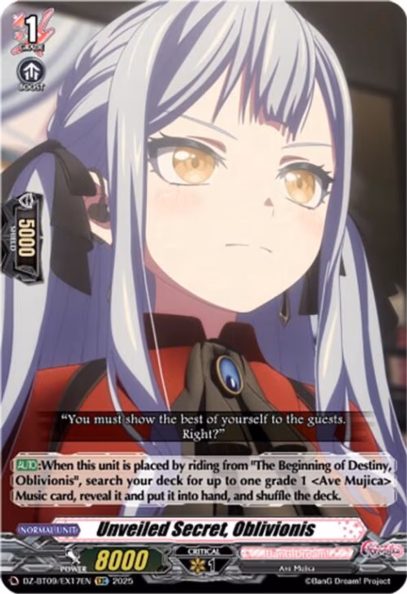 Unveiled Secret, Oblivionis - EXC (DZ-BT09/EX17EN)