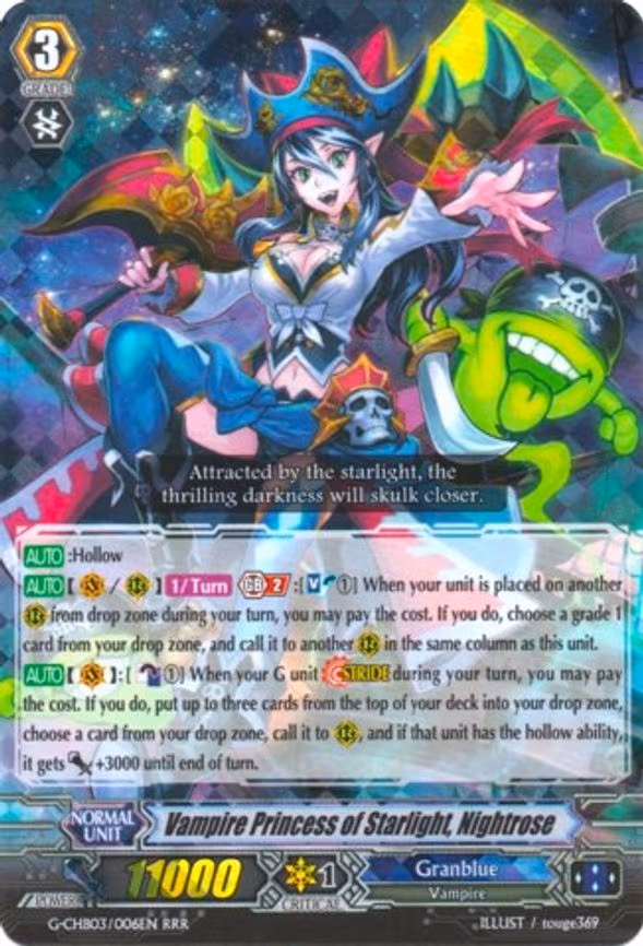 Vampire Princess of Starlight, Nightrose - RRR (G-CHB03/006EN)