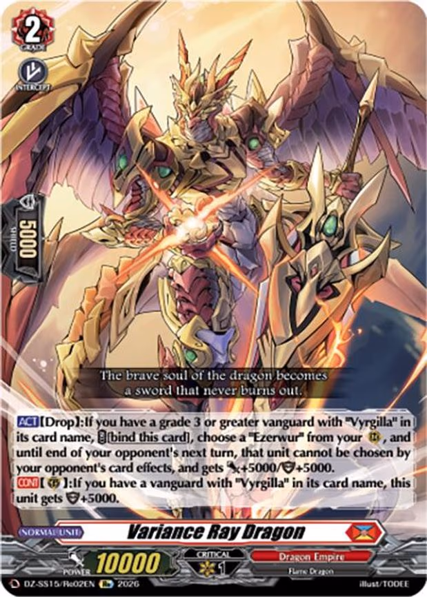 Variance Ray Dragon - RE (DZ-SS15/Re02EN)