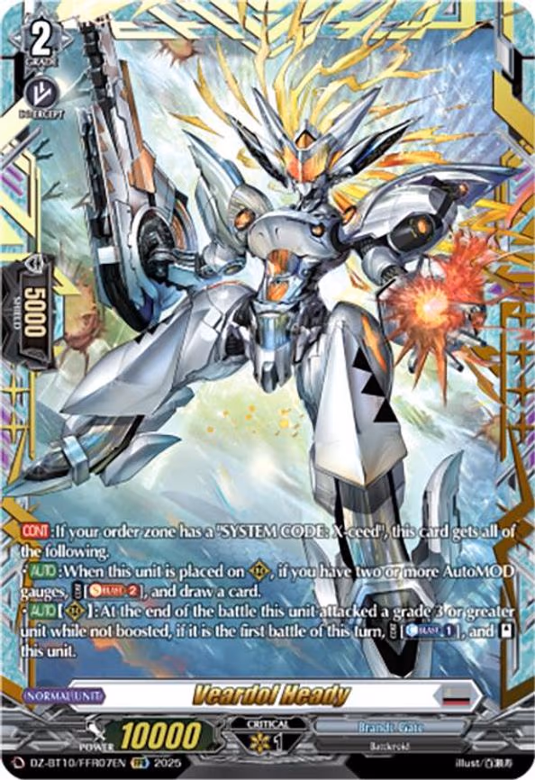 Veardol Heady - Double Frame Rare (DZ-BT10/FFR07EN)