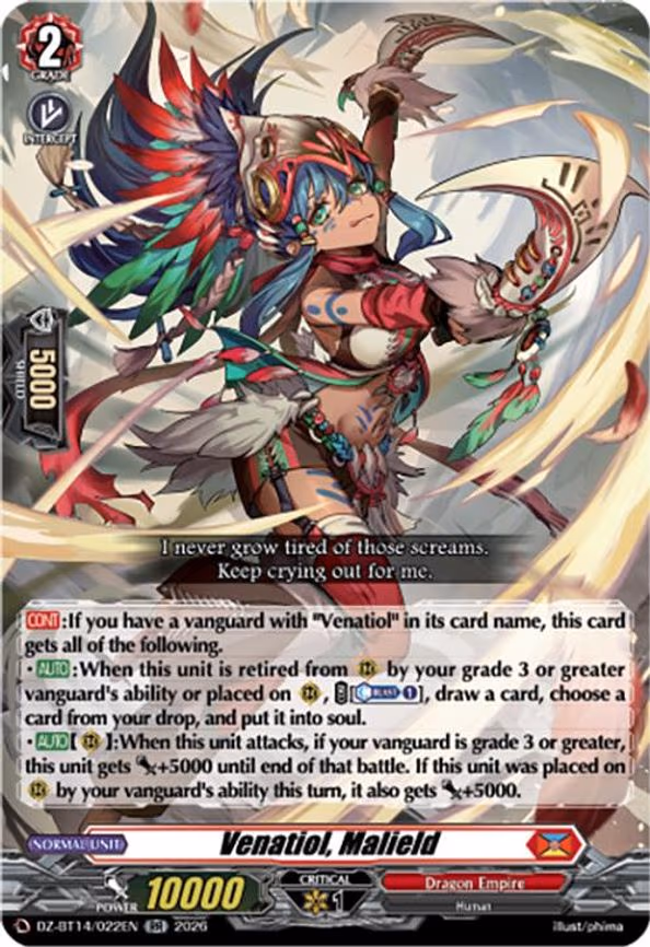 Venatiol, Malield - RR (DZ-BT14/022EN)
