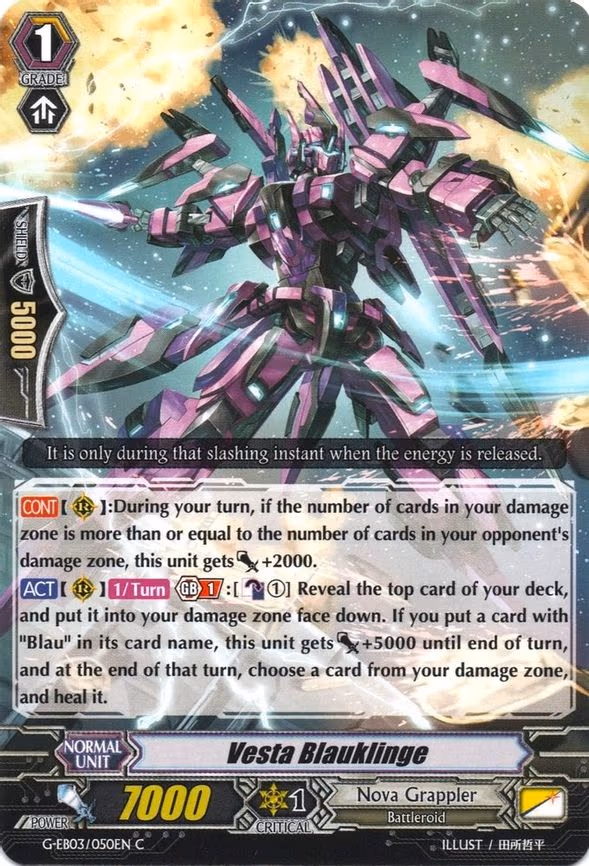 Vesta Blauklinge - C (G-EB03/050EN)