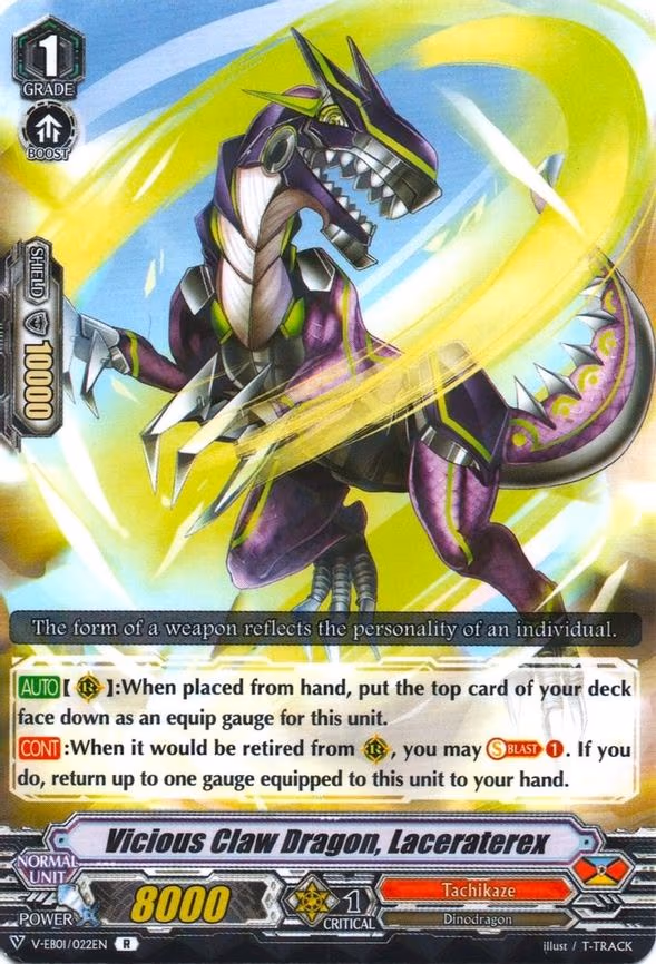 Vicious Claw Dragon, Laceraterex - R (V-EB01/022EN)