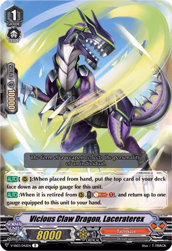 Vicious Claw Dragon, Laceraterex - R (V-SS03/042EN)