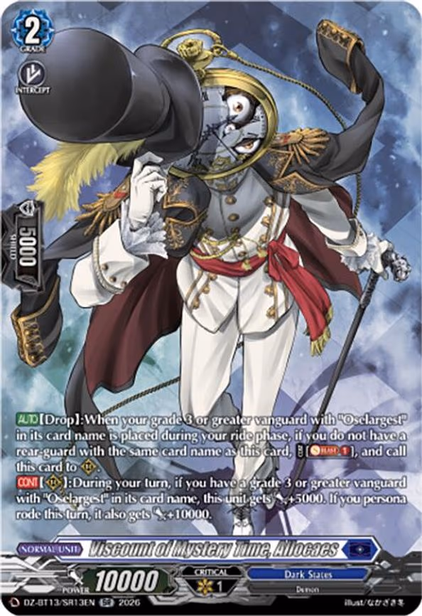 Viscount of Mystery Time, Allocaes - SR (DZ-BT13/SR13EN)