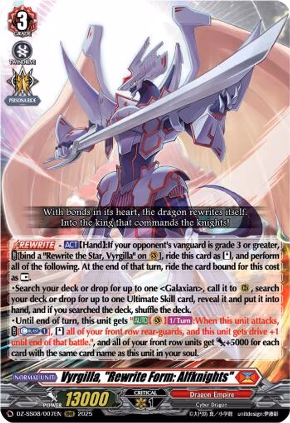 Vyrgilla, "Rewrite Form: Alfknights" - RRR (DZ-SS08/007EN)