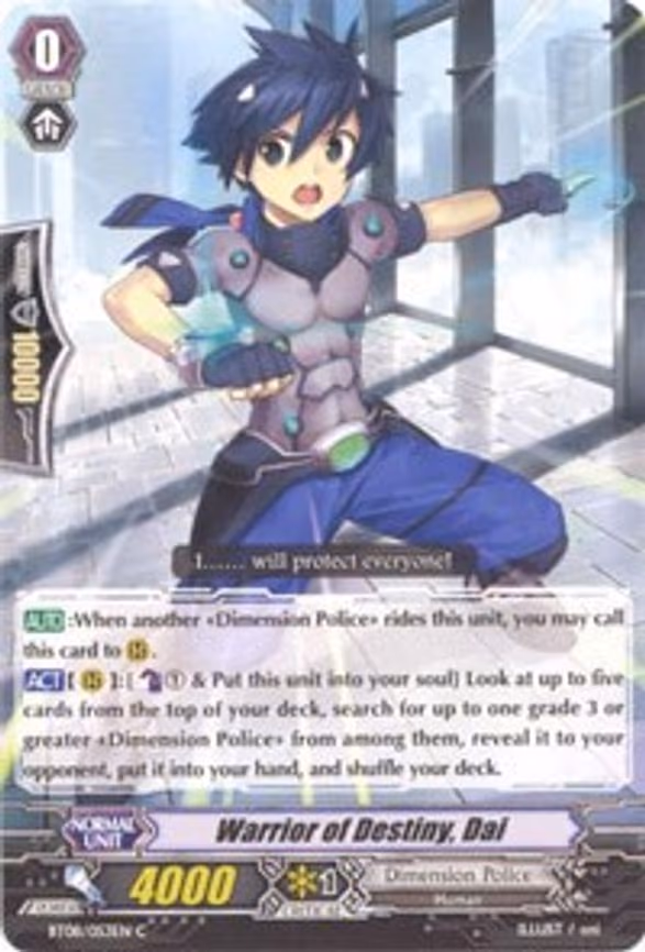 Warrior of Destiny, Dai - C (BT08/053EN)