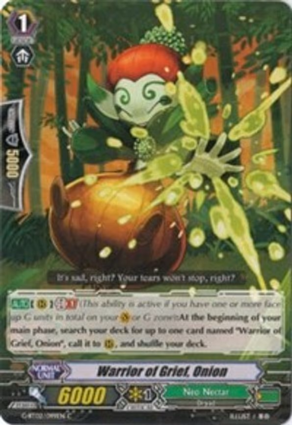Warrior of Grief, Onion - C (G-BT02/099EN)