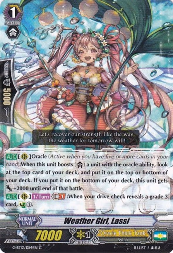 Weather Girl, Lassi - C (G-BT12/054EN)