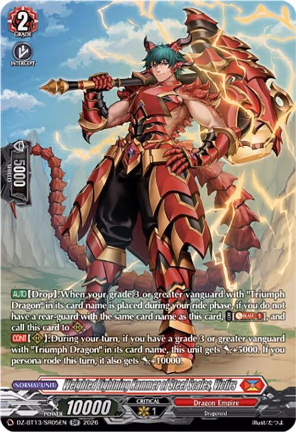 Weighted Lightning Hammer of Steel Scales, Victirs - SR (DZ-BT13/SR05EN)