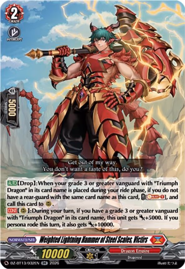 Weighted Lightning Hammer of Steel Scales, Victirs - RR (DZ-BT13/032EN)