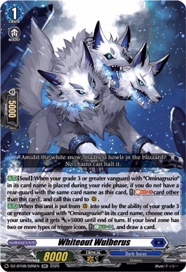 Whiteout Wulberus - RR (DZ-BT08/026EN)