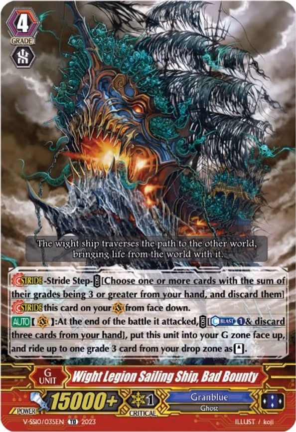 Wight Legion Sailing Ship, Bad Bounty - TD (V-SS10/035EN)