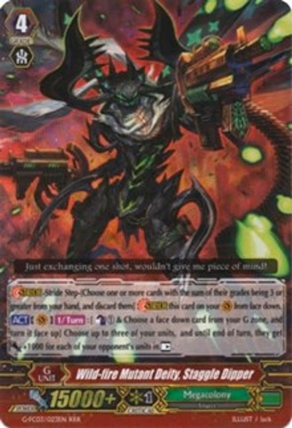Wild-fire Mutant Deity, Staggle Dipper - RRR (G-FC03/023EN)