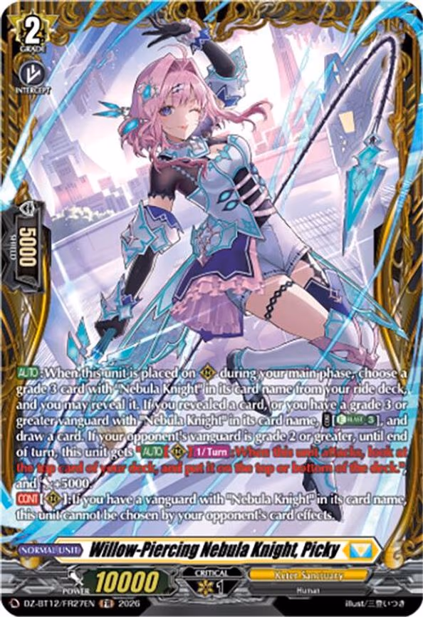 Willow-Piercing Nebula Knight, Picky - Frame Rare (DZ-BT12/FR27EN)
