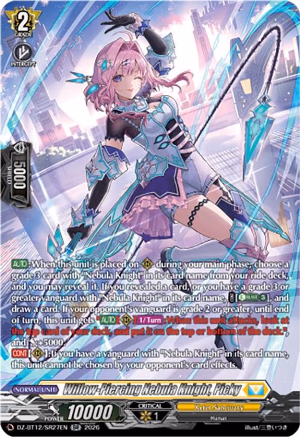 Willow-Piercing Nebula Knight, Picky - SR (DZ-BT12/SR27EN)