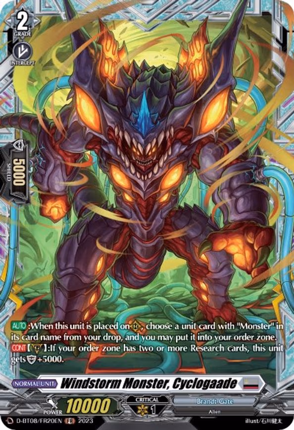 Windstorm Monster, Cyclogaade - FR (D-BT08/FR20EN)
