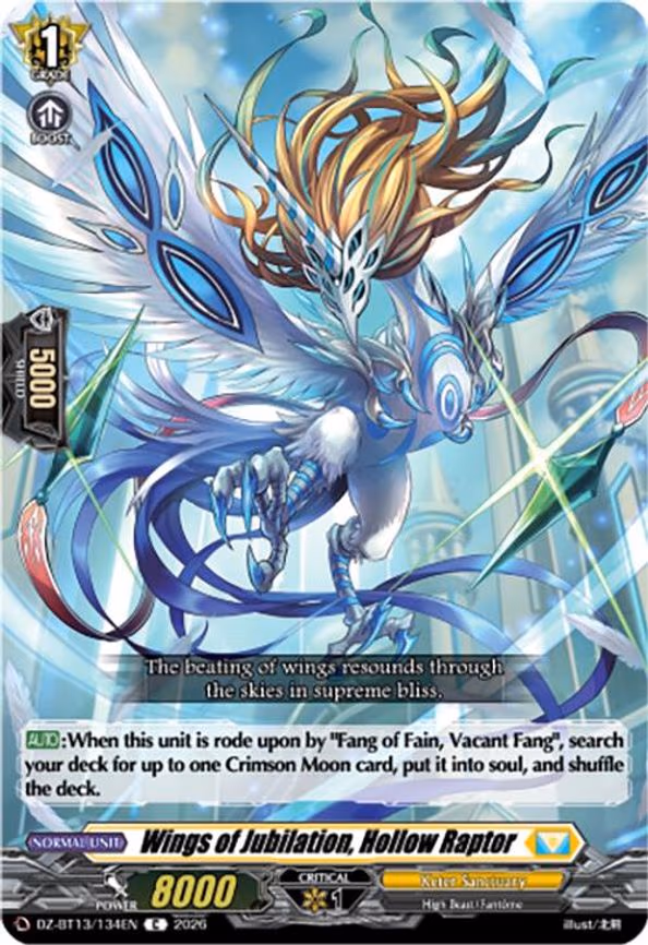 Wings of Jubilation, Hollow Raptor - C (DZ-BT13/134EN)