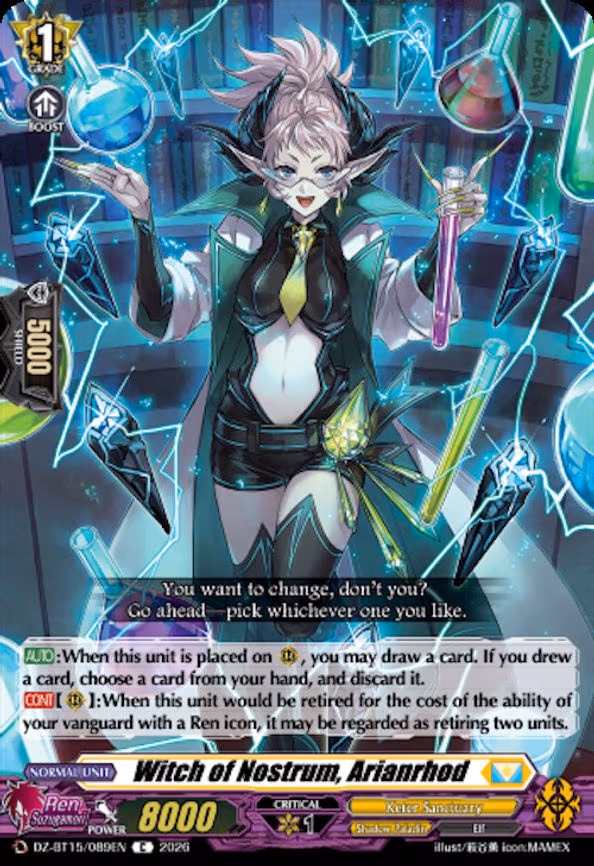 Witch of Nostrum, Arianrhod - C (DZ-BT15/089EN)